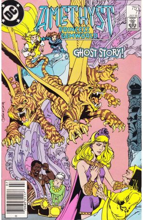 Amethyst 7 (Newsstand) published by DC with cover art by Ernie Colón