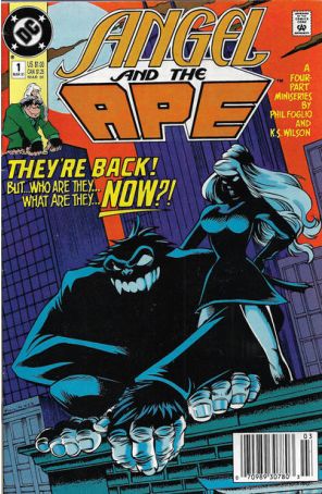 Angel and the Ape (Mini-Series) 1 (Newsstand) published by DC with cover art by Phil Foglio