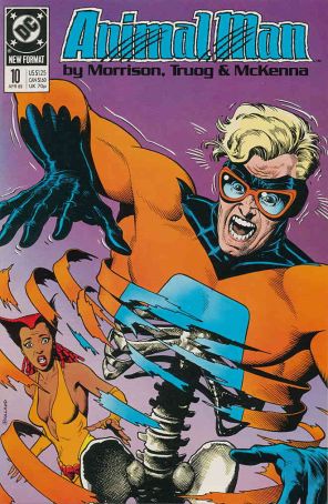 Animal Man 10 published by DC with cover art by Brian Bolland