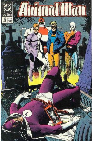 Animal Man 16 published by DC with cover art by Brian Bolland