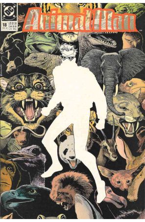 Animal Man 18 published by DC with cover art by Brian Bolland