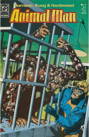 Animal Man 3 published by DC with cover art by Brian Bolland