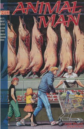 Animal Man 57 published by Vertigo with cover art by Brian Bolland