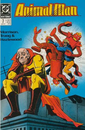 Animal Man 7 published by DC with cover art by Brian Bolland