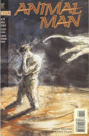 Animal Man 70 published by Vertigo with cover art by George Pratt
