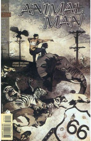 Animal Man 75 published by Vertigo with cover art by John Van Fleet