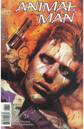 Animal Man 77 published by Vertigo with cover art by Miran Kim