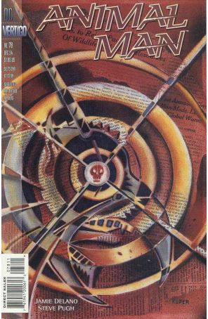 Animal Man 78 published by Vertigo with cover art by Peter Kuper