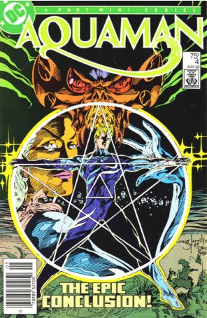 Aquaman (2nd Series) 4 (Newsstand) published by DC with cover art by Craig Hamilton and P. Craig Russell