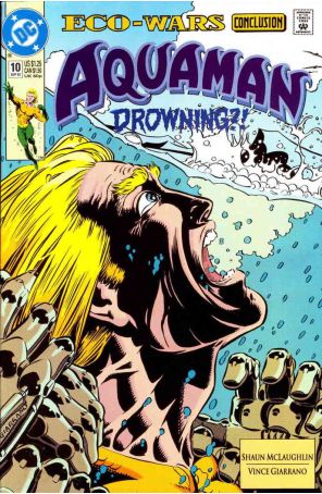 Aquaman (4th Series) 10 published by DC with cover art by Vince Giarrano