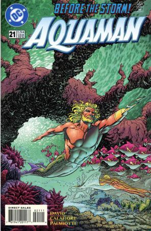 Aquaman (5th Series) 21 published by DC with cover art by Mike Zeck