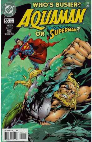 Aquaman (5th Series) 53 published by DC with cover art by Eric Battle