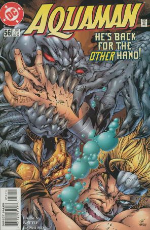 Aquaman (5th Series) 56 published by DC with cover art by Eric Battle