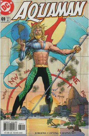 Aquaman (5th Series) 69 published by DC with cover art by Michael W. Kaluta