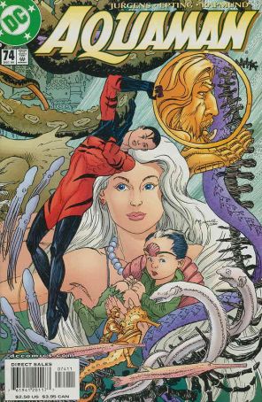 Aquaman (5th Series) 74 published by DC with cover art by Michael W. Kaluta