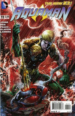 Aquaman (7th Series) 11 published by DC with cover art by Ivan Reis