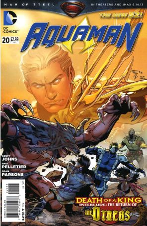 Aquaman (7th Series) 20 published by DC with cover art by Paul Pelletier