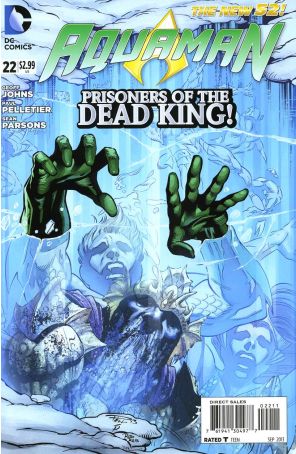 Aquaman (7th Series) 22 published by DC with cover art by Paul Pelletier