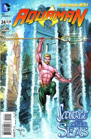 Aquaman (7th Series) 24 published by DC with cover art by Paul Pelletier