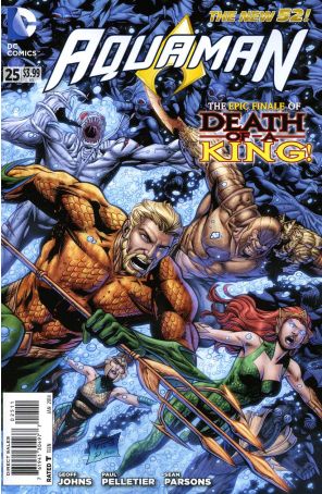 Aquaman (7th Series) 25 published by DC with cover art by Paul Pelletier