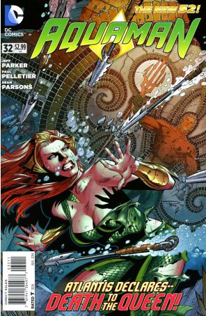 Aquaman (7th Series) 32 published by DC with cover art by Paul Pelletier