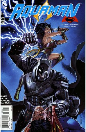 Aquaman (7th Series) 50A published by DC with cover art by Joe Prado and Ivan Reis