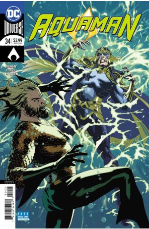 Aquaman (8th Series) 34A published by DC with cover art by Joshua Middleton
