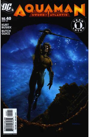 Aquaman: Sword of Atlantis 40A published by DC with cover art by Ian Churchill
