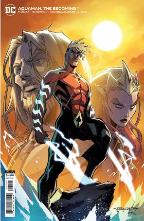 Aquaman: The Becoming 1A published by DC with cover art by Khary Randolph