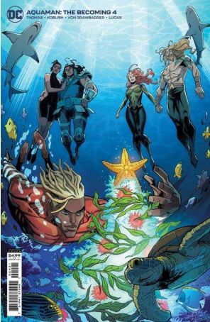 Aquaman: The Becoming 4A published by DC with cover art by Khary Randolph