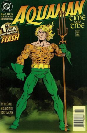Aquaman: Time and Tide 1 (Newsstand) published by DC with cover art by Kirk Jarvinen