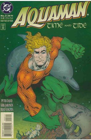 Aquaman: Time and Tide 2 published by DC with cover art by Kirk Jarvinen