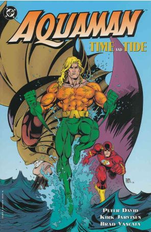Aquaman: Time and Tide TPB 1 published by DC with cover art by Kirk Jarvinen