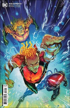Aquamen 6A published by DC with cover art by Fico Ossio