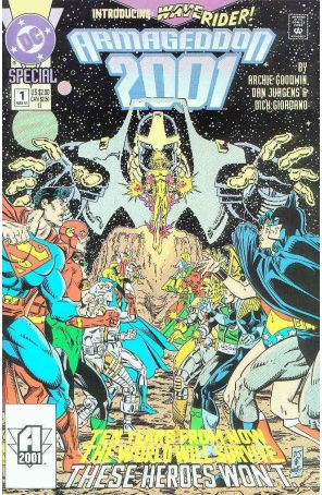 Armageddon 2001 1 (2nd) published by DC with cover art by Dan Jurgens