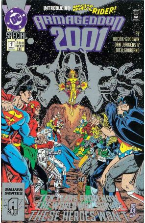 Armageddon 2001 1 (3rd) published by DC with cover art by Dan Jurgens