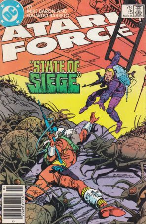 Atari Force 15 (Newsstand) published by DC with cover art by Eduardo Barreto