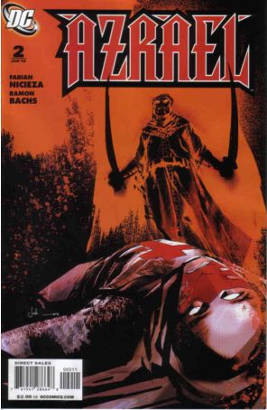 Azrael (2nd Series) 2 published by DC with cover art by Jock