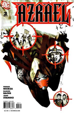 Azrael (2nd Series) 3 published by DC with cover art by Jock