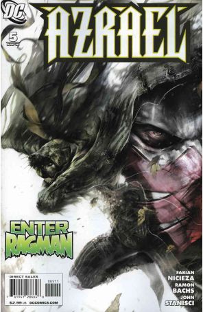 Azrael (2nd Series) 5 published by DC with cover art by Francisco Mattina