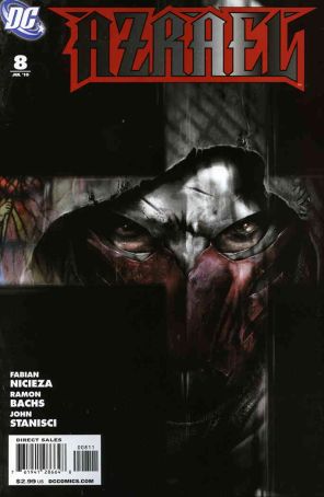 Azrael (2nd Series) 8 published by DC with cover art by Francesco Mattina