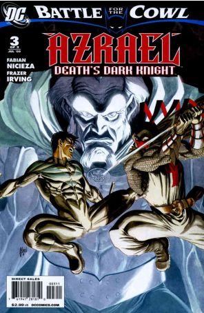 Azrael: Death's Dark Knight 3 published by DC with cover art by Guillem March