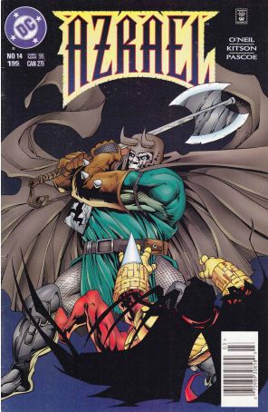 Azrael 14 (Newsstand) published by DC with cover art by Barry Kitson