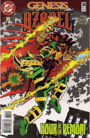 Azrael 34 published by DC with cover art by Roger Robinson