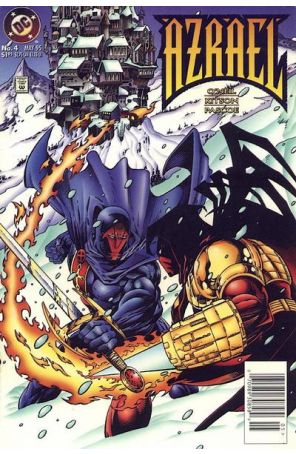 Azrael 4 (Newsstand) published by DC with cover art by Barry Kitson
