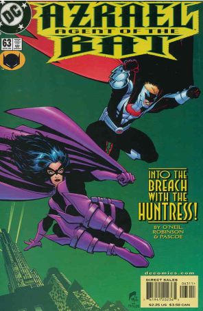 Azrael 63 published by DC with cover art by Roger Robinson