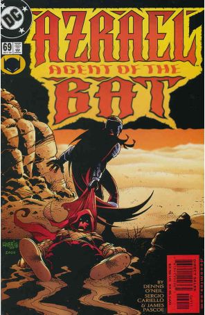 Azrael 69 published by DC with cover art by Tony Harris