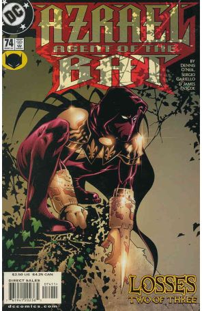 Azrael 74 published by DC with cover art by Tony Harris
