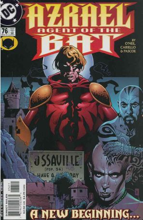 Azrael 76 published by DC with cover art by Tony Harris