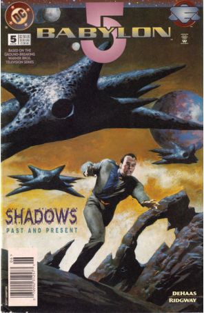 Babylon 5 5 (Newsstand) published by DC with cover art by Scott Hampton